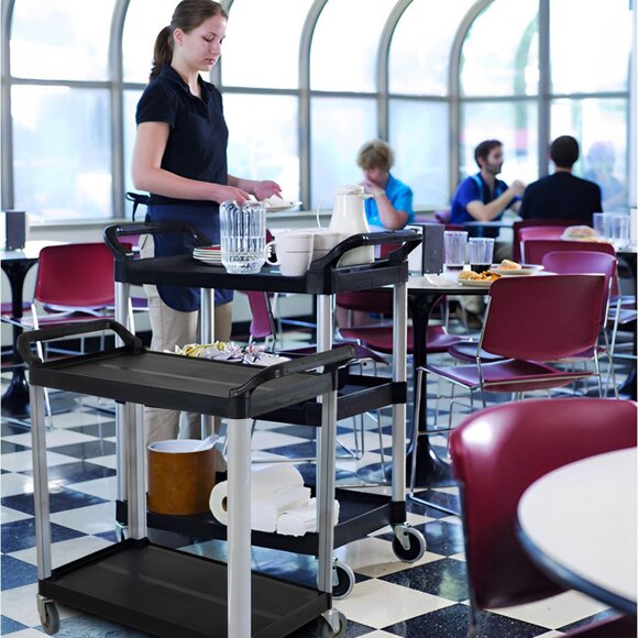 SOGA 2-Tier Kitchen Cart & Food Trolley – Mobile Storage & Serving Rack - Picture 4 of 6